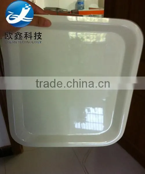 Thin sheet thermoforming plastic tray