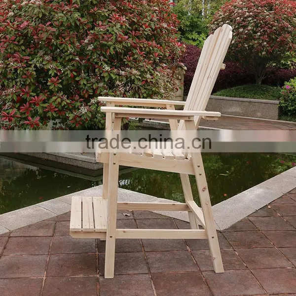 Wooden Outdoor High Bar Chair photo-2