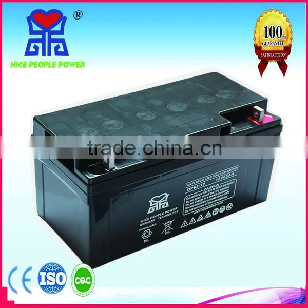 12 Volt Agm Battery /12V65AH Lead Acid Battery for UPS/solar System Battery