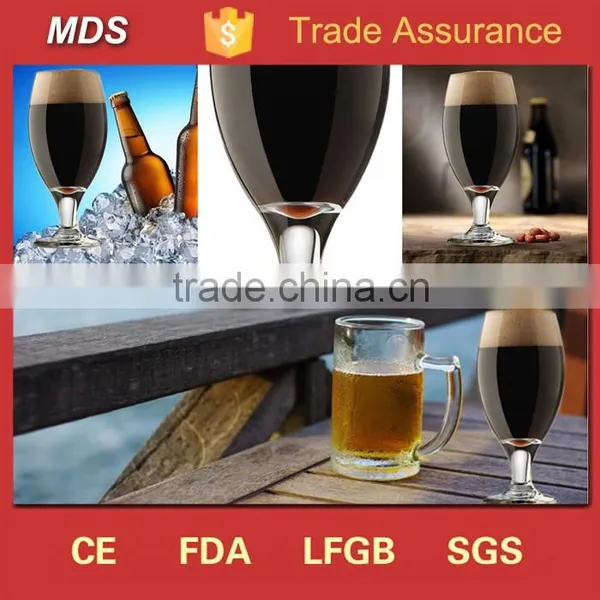 Short Stem Tulip Thin Beer Glass With Bell Ring photo-3