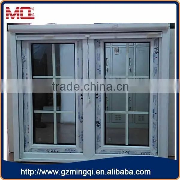 Duoble Glazed of Pvc Casement Window With Grills photo-2
