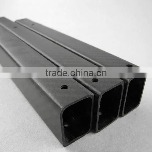Corrosion Resistant Good Hardness Rectangular Carbon Fiber Tube Building Structure Use photo-5