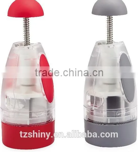 2016 Household Gadget Easy Clean Manual Onion Chopper Magic Slap Chop Plastic Vegetable Processor