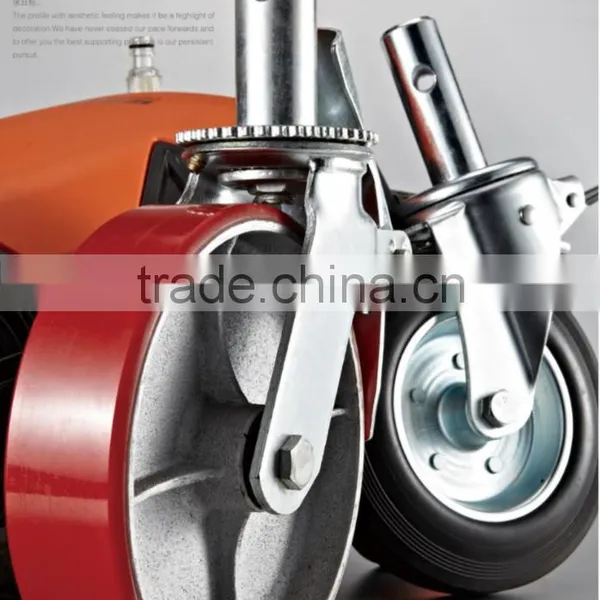 Scaffolding Casters With Brake and Cast Iron Core Wheels