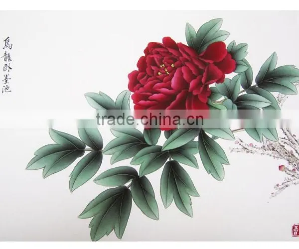 Pure Handmade Diy Painting by Numbers Famous Art Paintings Peony Paintings photo-6