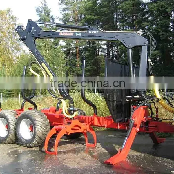 5 Tons Log Trailers With Grapple With Cheaper Prices photo-2