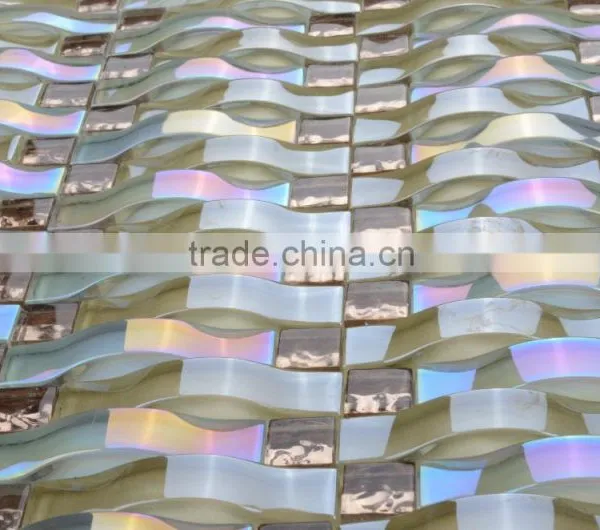 GT004 300X300mm Foshan Factory New Design Hot Style Curved Border Tile photo-3
