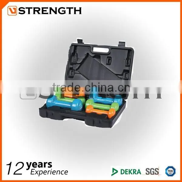 VINYL/NEOPRENE DUMBBELL SET,12KG,colorful Dumbbell Set photo-3