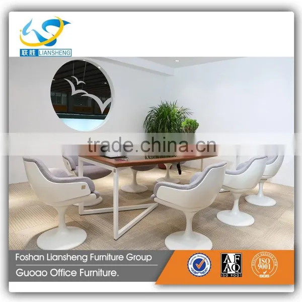 Modern Square Space Saving Office Used Small Meeting Table GMT001 photo-5