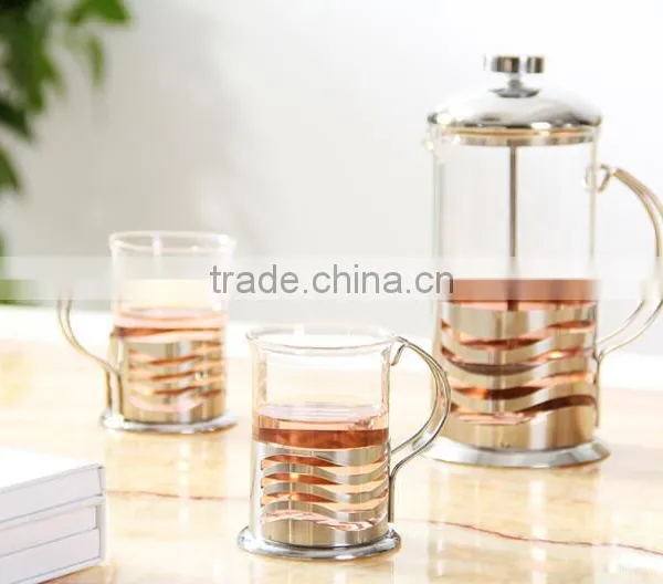 Cheap 600ml Stainless Steel Metal Type French Coffee Maker Press photo-4