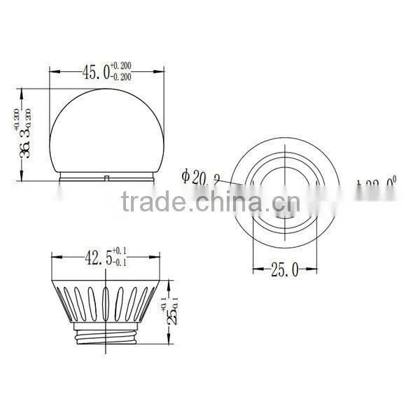 G45E27 3W 4W 5W LED Light Parts photo-3