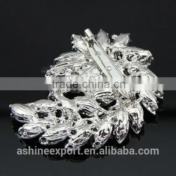 Cheap Beautiful Bridal Marquise Bulk Crystal Rhinestone Brooch/handmade Rhinestone Brooch photo-4