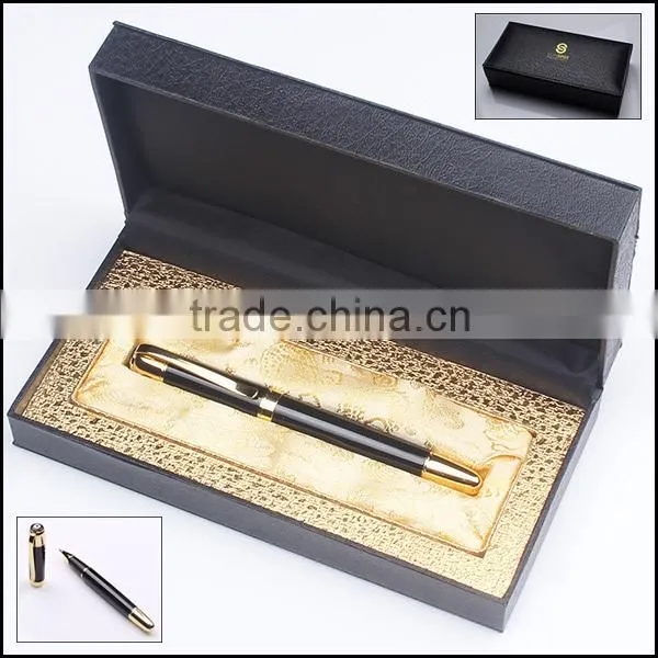 Wedding Favors Black Pen With Letter Remember Gift Metal Pen With Leather Box photo-3