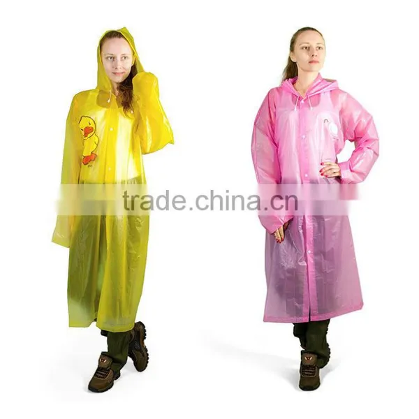 Fashion EVA Travel Thickening Eco-friendly Disposable Raincoat photo-5