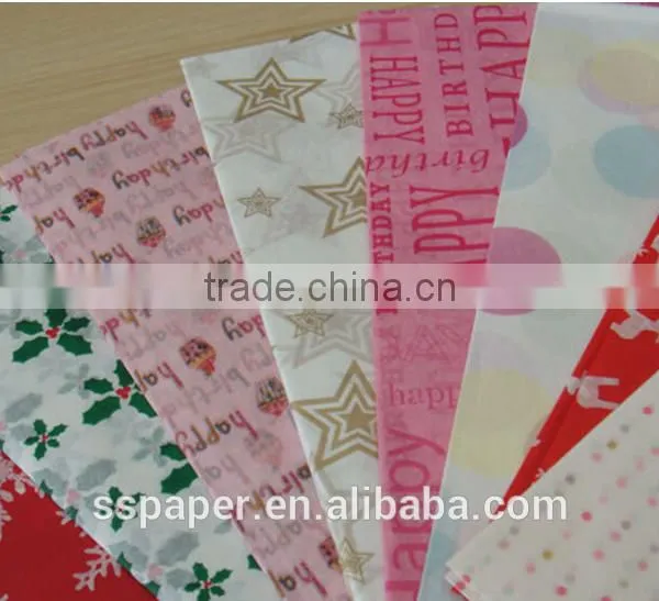 China Hot Sale Cheap Wrapping Brands Names Customized Printed China Paper Tissue photo-2