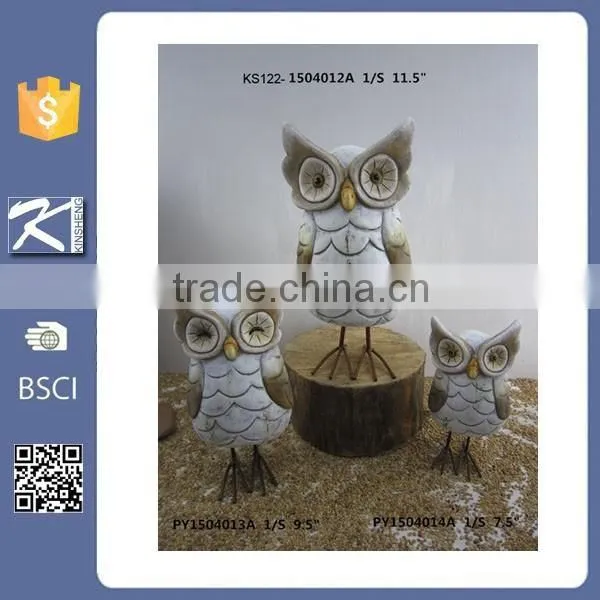 Unique Modern Art Design Owl Ornaments for Garden Decoration photo-3
