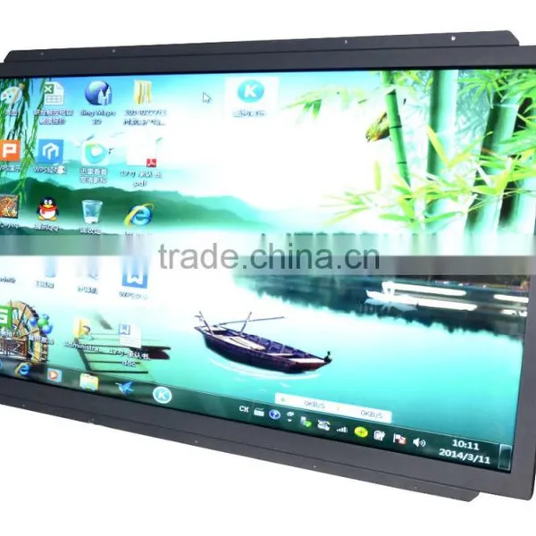 32 Inch IR Touch Screen Lcd Monitor for Bank Hospital Station photo-2