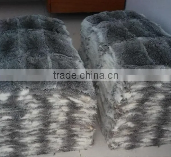 Natural Rabbit Plate / Fur Blanket Rabbit Fur Plate