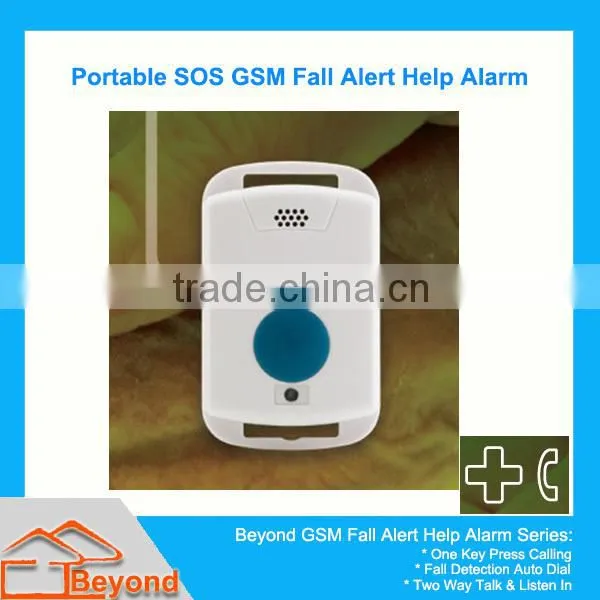 Wireless Portable GSM Help Alarm Fall Alert Alarm Gsm Auto Alert Fall Detection Medical Life Sos Alarm for Elderly