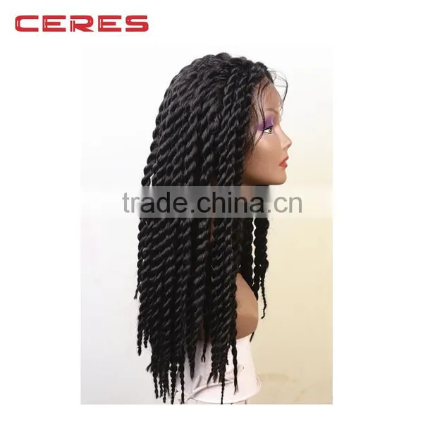 2016 New Fashion Style Virgin Human Hair Lace Front Dreadlock Wig photo-2