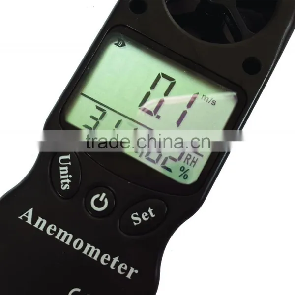 LCD Digital Hand-held Wind Speed Gauge Meter Multifunction Measure Anemometer Thermometer and Temperature photo-3