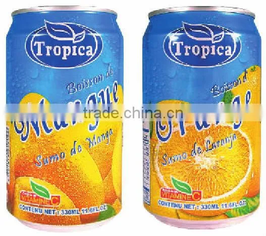 33cl Canned Fruit Juice TROPICA