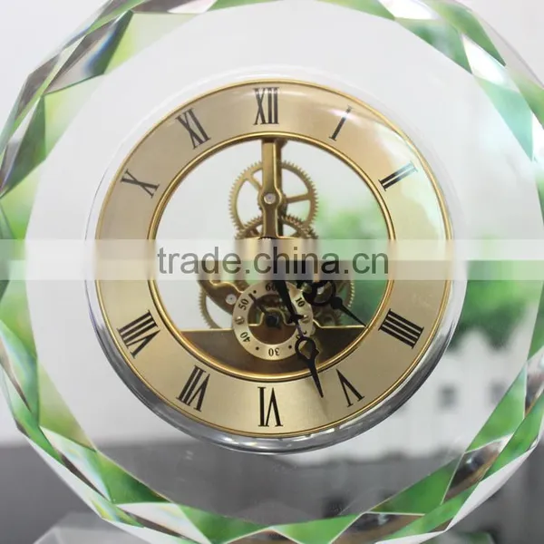 Personalized Crystal Glass Clock Mechanism photo-2