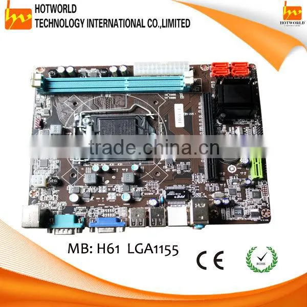 Support LGA1155 I3,I5,I7 processors Intel H61 ITX motherboard