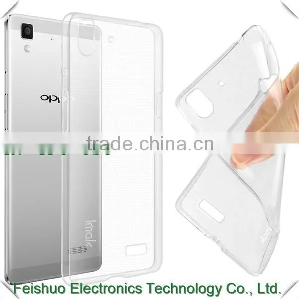 New Arrival TPU Transparent Clear Cover Jelly Phone Case For OPPO R7 Case photo-6