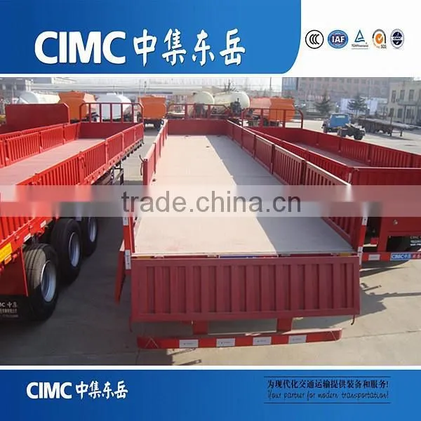 CIMC 3 Axles 60 Ton Stake Cargo Side Wall Semi Trailer, Side Wall Semi Trailer photo-5