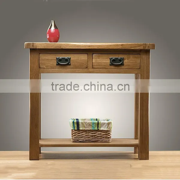 Contemporary Antique Solid Wood Oak Sideboard With Drawers photo-3