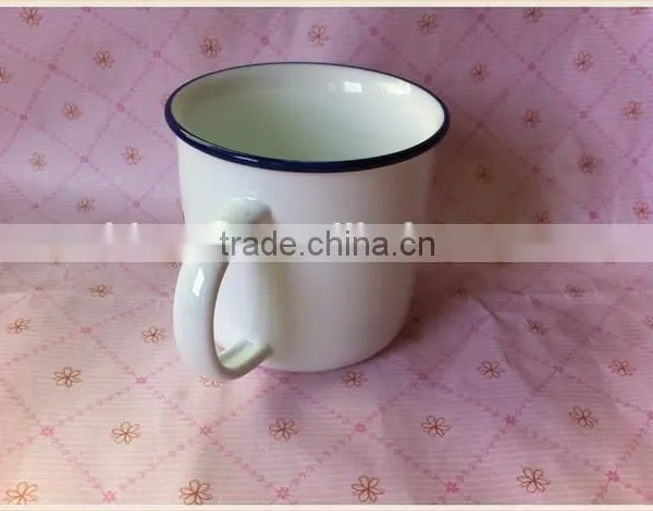 Enamel Porcelain Cup Has Customize Logo Enamel Mug photo-3
