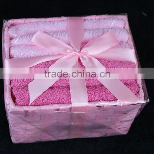 Two Colors Iron Paper Basket 6 Cotton Towel photo-5
