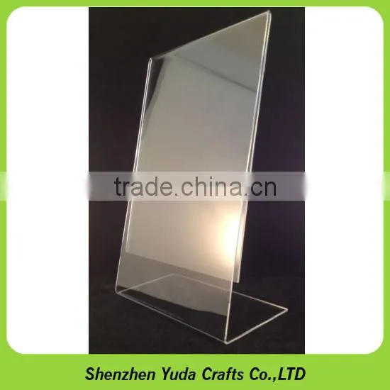 Acrylic A4 Paper Sign Poster Holder Clear Two Sides A5 Acrylic Sign Holder photo-6