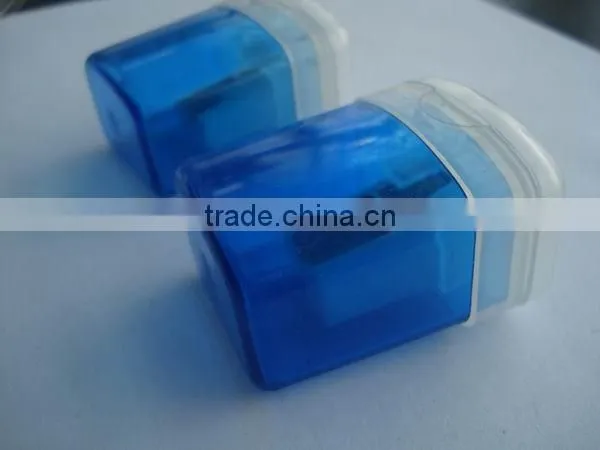 High Quality New Factory Plastic Square Pencil Sharpener for Logo Printing photo-2