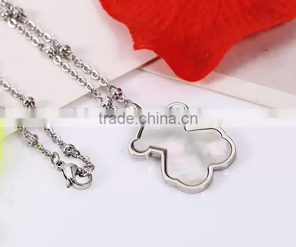 New Modern Model Vogue Bear Pendant Silver Chain Fascinating Necklace photo-2