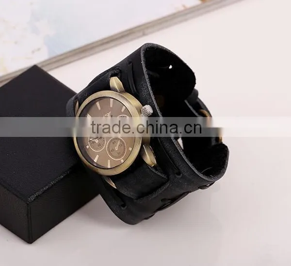Fashion Handmade Leather Women Watch Bracelet photo-3