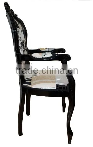 Factory Price Cheap Antique Solid Wood Hotel Furniture Louis Chair Wooden Chair photo-5