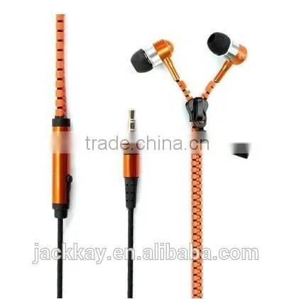 SNHALSAR Free Samples Mobile Sport Earphone, Zipper Metal Earphones photo-6