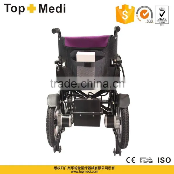 TOPMEDI Black and Bule Color Standing up Power Wheelchair photo-5