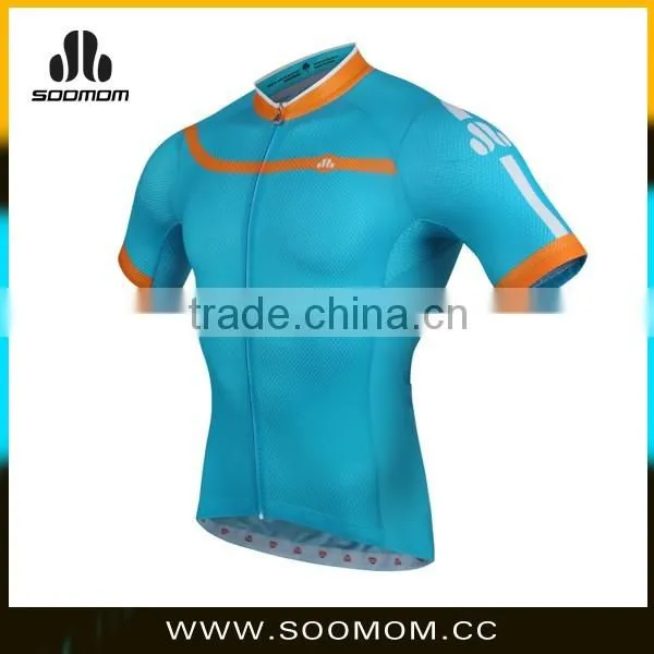 Men Blue Cycling Jersey/custom Wholesale Biking Jersey