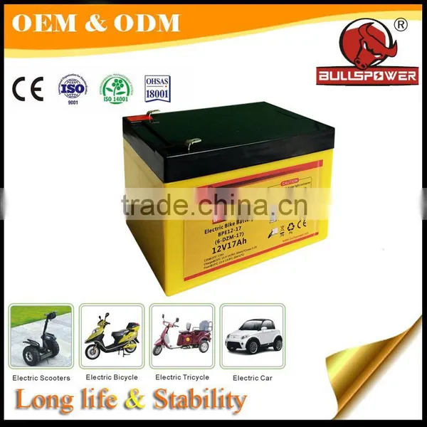 Bicicleta Electrica de la Bateria 12V 17AH Maintainence-Free for Electric Scooter photo-2