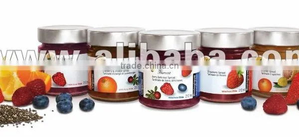 Organic Fruit Spreads With Chia Seeds and Chia Oil