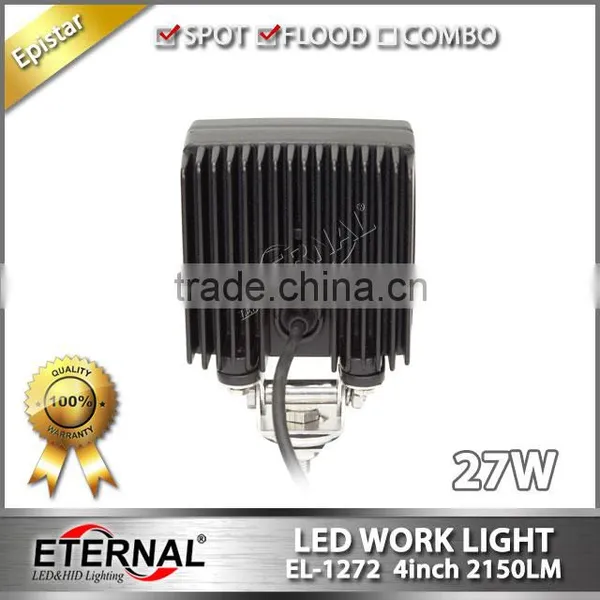 4x4 Cube 27W Led Work Light Flood Beam for Agriculture Equipment Truck Trailer Harvester Forestry Machinery photo-4
