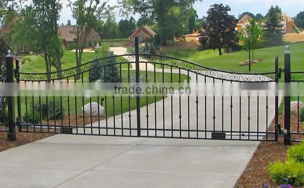 Metal Security Gate/ Wholesale Price Decorative Aluminum Picket Garden Fences and Gates photo-4