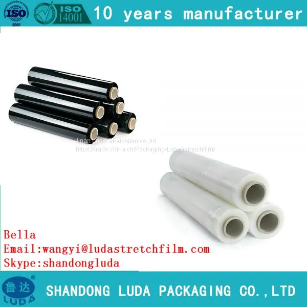 Factory Direct Sale Width 50mm Black Stretch Wrap Film Roll photo-2