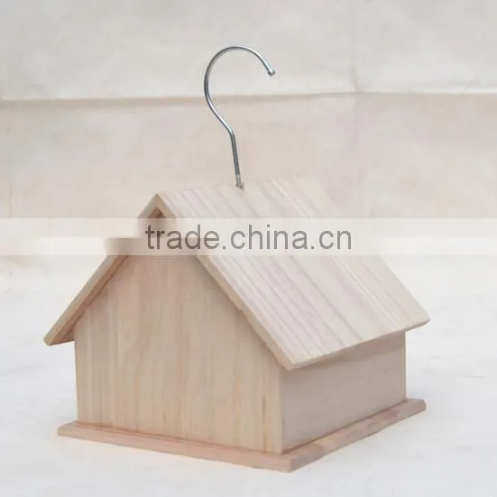 Simple Wooden Craft Bird Cage House photo-2