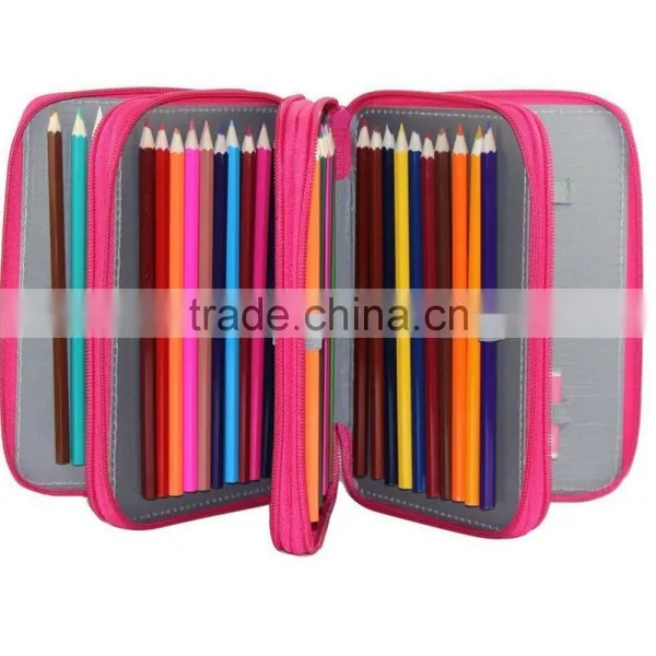 Factory Wholesale Anti Compression Water Colored Pencil 72 Inserting Super Large 4 Layer Pencil Case photo-3