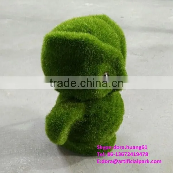 H080620 Artificial Decorative Moss Green Grass Rabbit Decorative Easter Rabbits photo-5