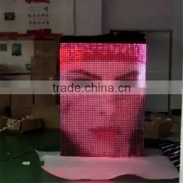 Large P25 Black Fireproof Velvet Fabric Video Curtain Led Display photo-2